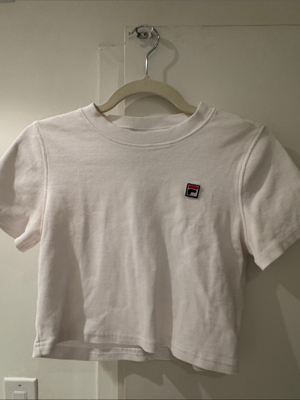 Fila x Hailey Bieber baby tee